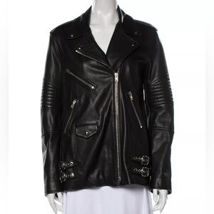 Alexander Wang classic leather biker jacket (size 0)